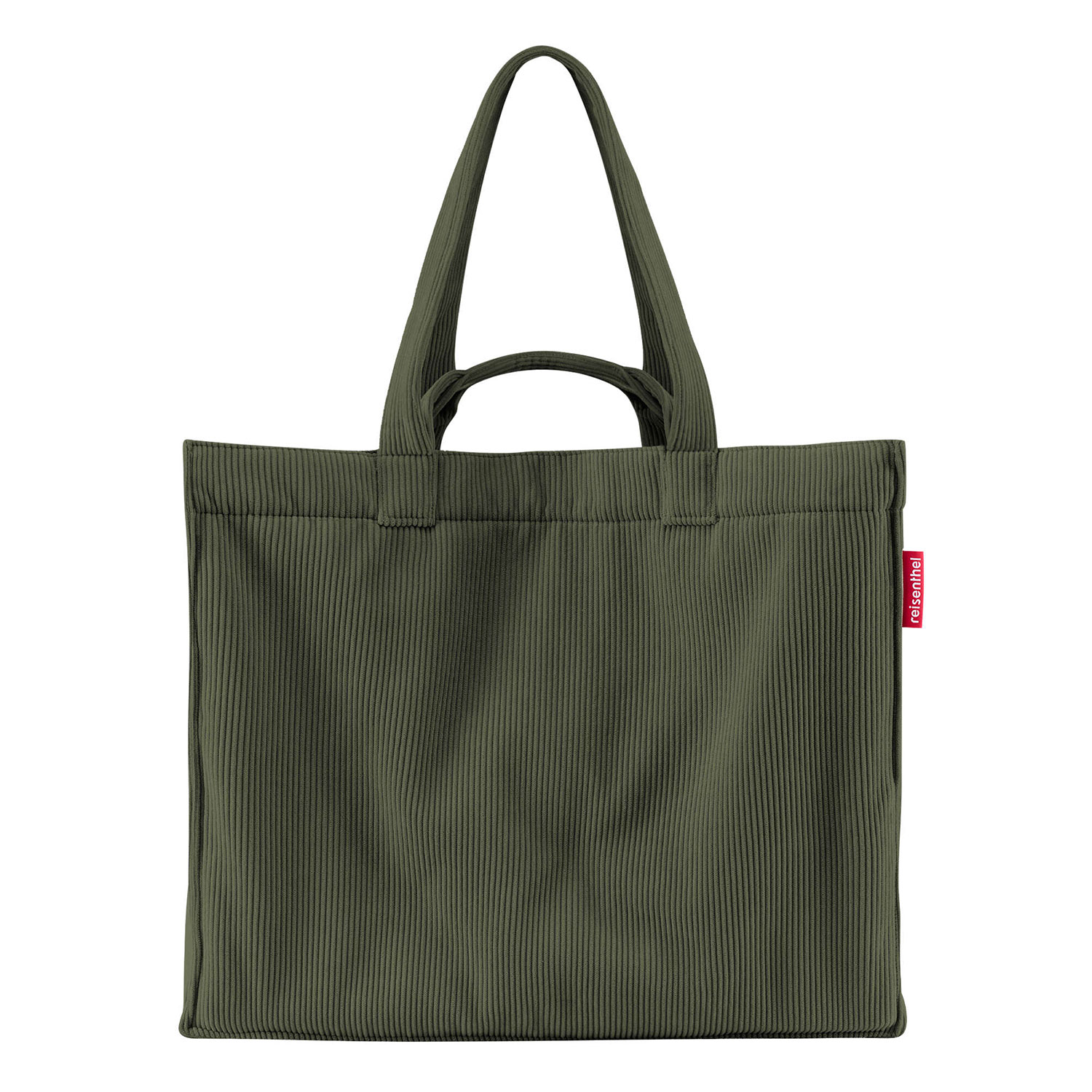 softshopper cord dark matcha Umhänge Schlamper Tasche