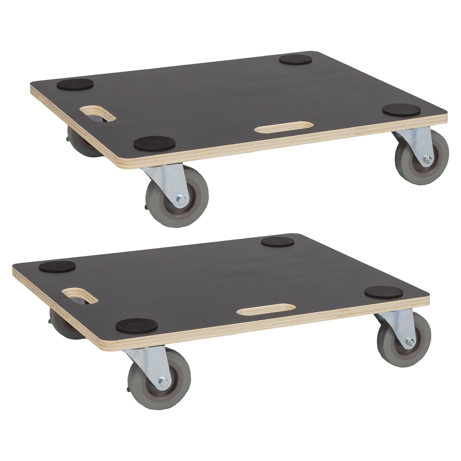 Werkzeugkönig 2x Rollbrett Möbelroller je 400 kg Tragkraft 59x49x14 cm