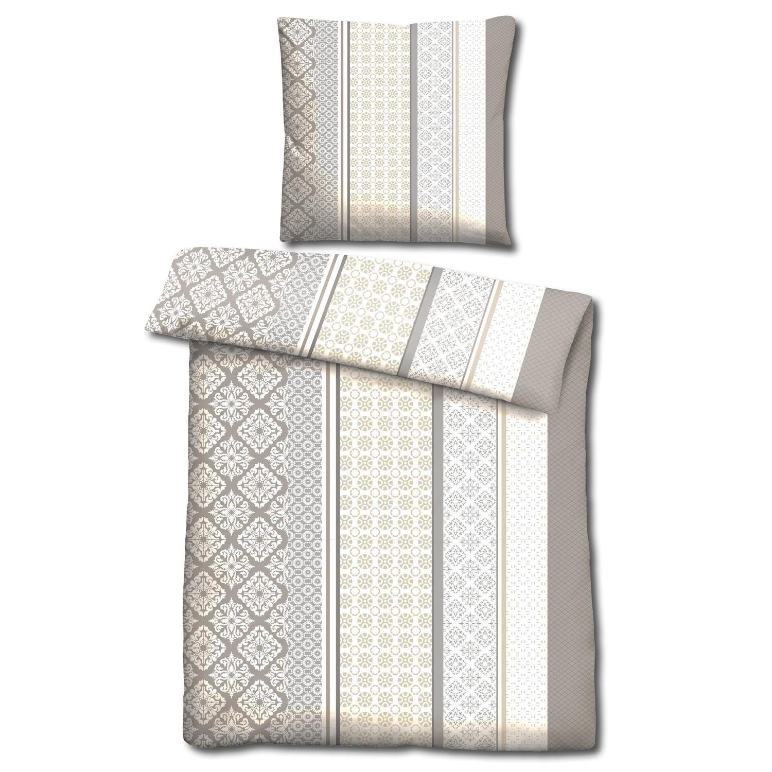 CloudComfort Basic Mikrofaser Bettwäsche beige 135 x 200 + 80 x 80 cm