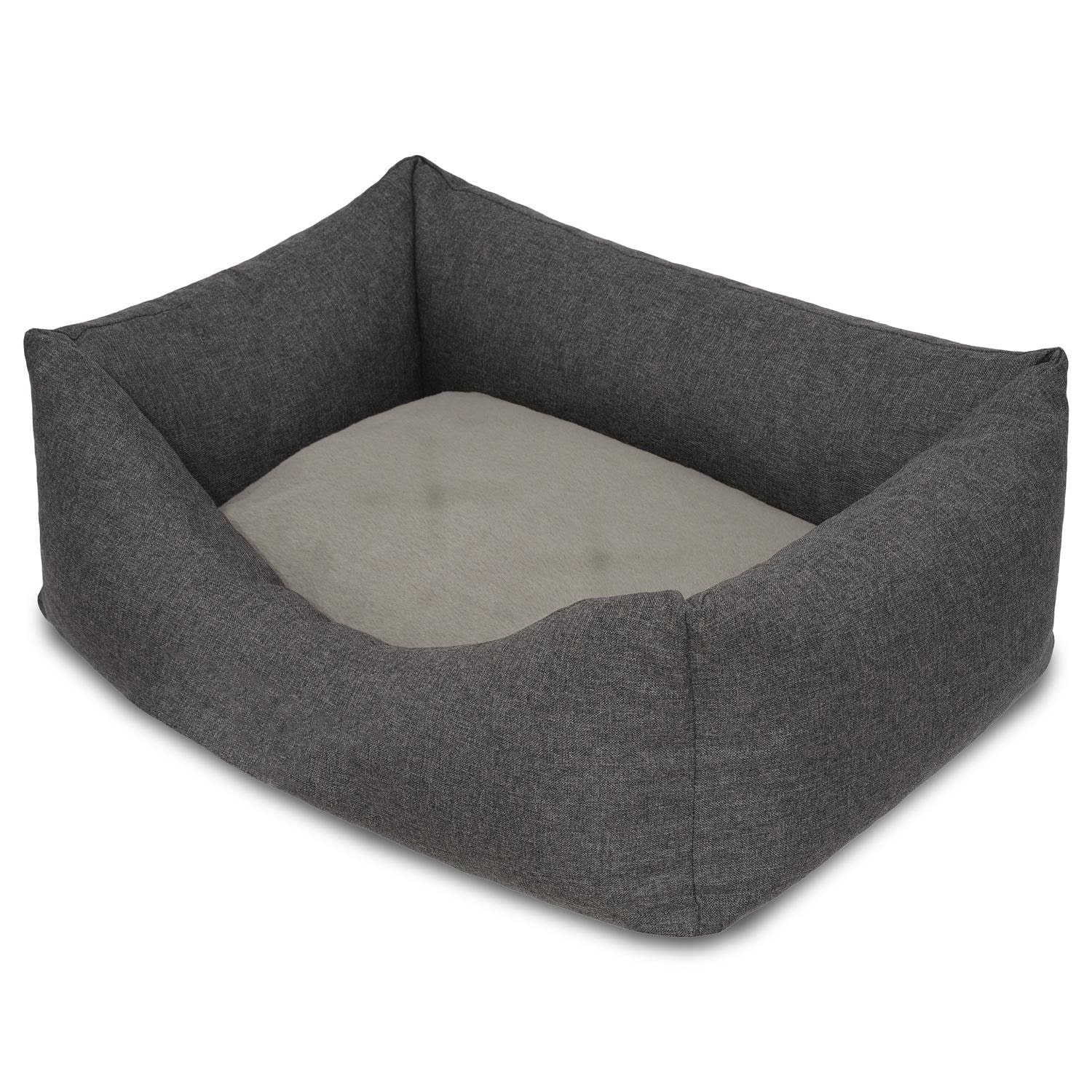 Petzzz Katzen- und Hundebett Felix S 60 x 40 x 17 cm mit wendbarem Innenkissen
