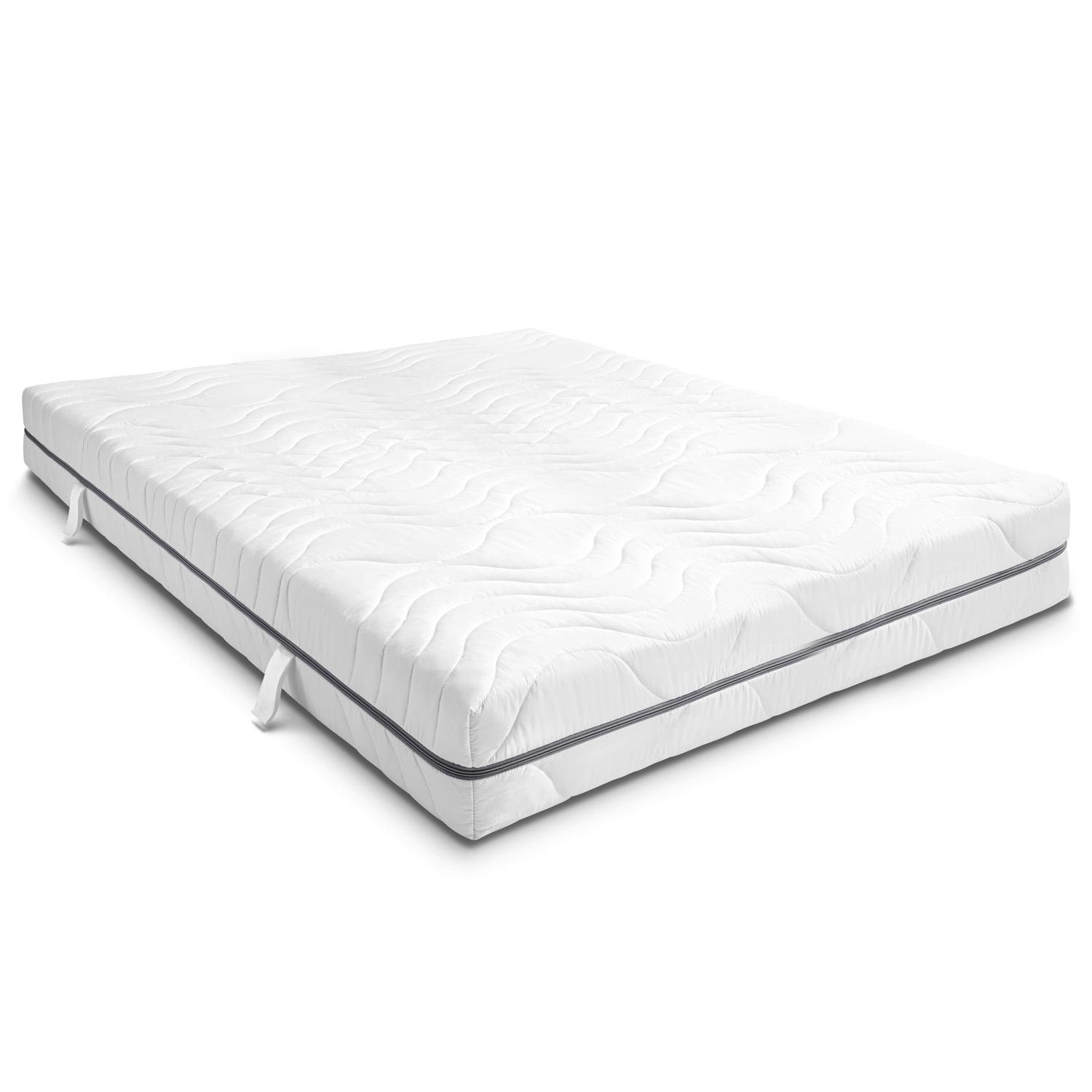 7 Zonen Viskoelastik-Matratze Sleezzz Smart 140 x 190 cm, Höhe 18 cm, Härtegrad H3 mit Air Memoryschaum