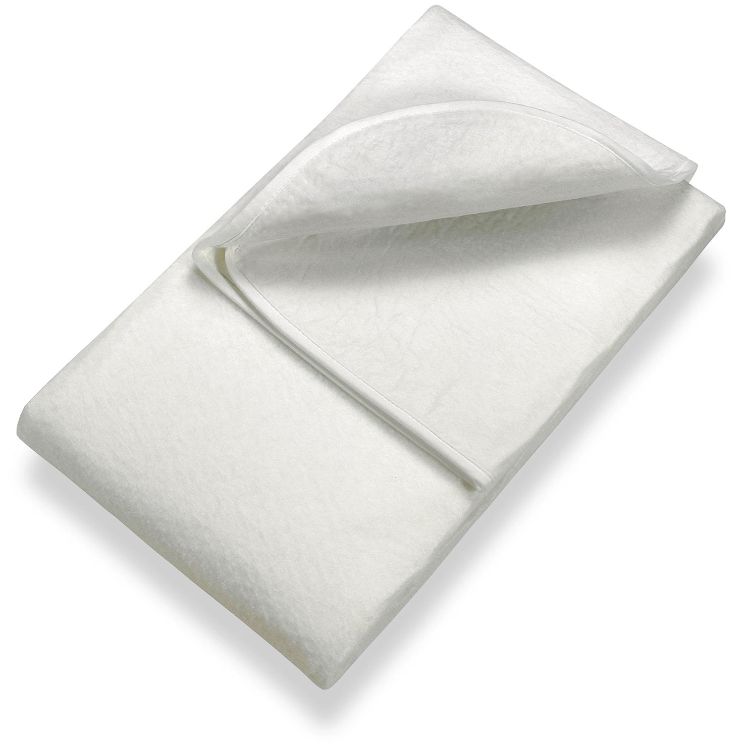 Sleezzz Basic Nadelfilz Matratzenunterlage 200 x 200 cm, Matratzenschoner zum Auflegen aufs Lattenrost, Weiß