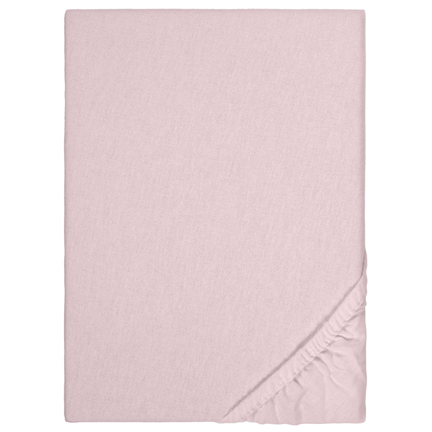 Spannbettlaken Winterflausch rosa 90 x 190 - 100 x 200 cm