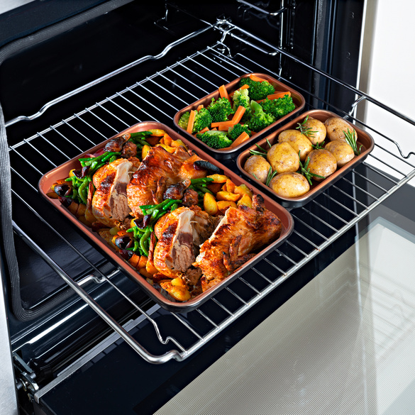 Antihaft Mini-Backformen 3er-Set