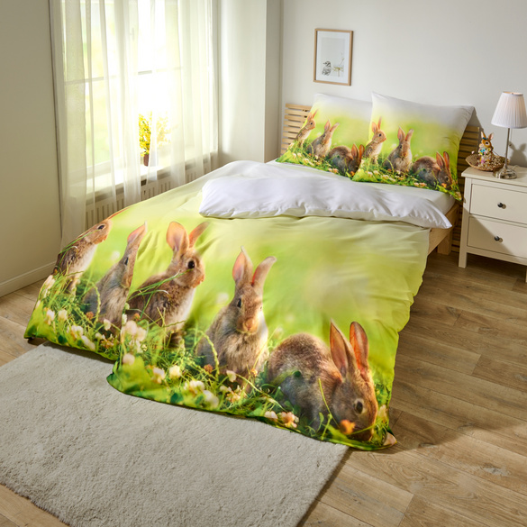 Bettwäsche 'Hasen' 2-tlg. Eldo