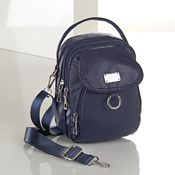 Boxy Bag Handtasche 'Eva' navy