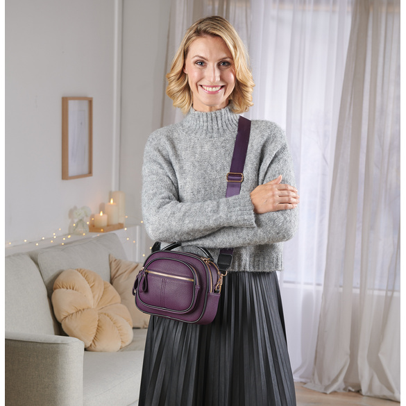 Boxy-Handtasche 'Valentina' purple