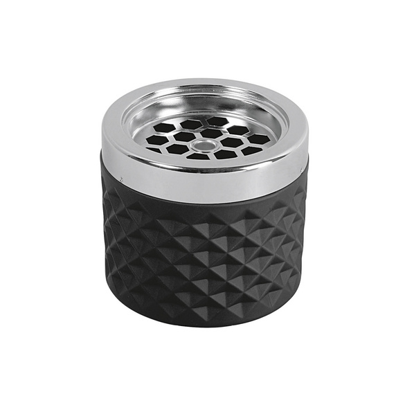 Design-Aschenbecher schwarz-silber APS