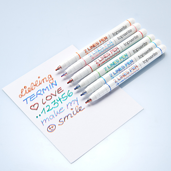 Doppellinien-Stifte 6er-Set