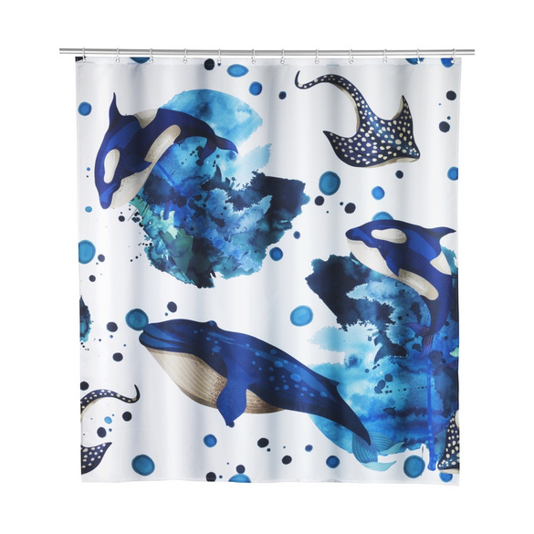 Duschvorhang Aquaris 180 x 200 cm Meeresmotiv WENKO