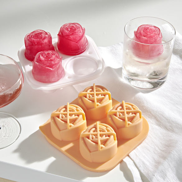 Eiswürfel-Form 'Rosen' Basilico