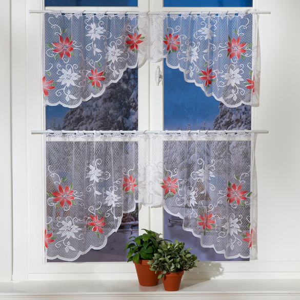 Gardinen-Set 'Amaryllis', 2-tlg.