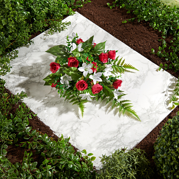 Grableger Kunstblumen 'Rose & Lilien' Gainsborough