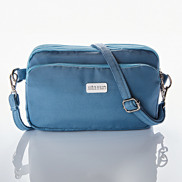 Handtasche 'Raja' mit RFID-Schutz blau Amélie di Santi