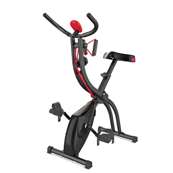 Heimtrainer Fitness-Bike mit Expanderbändern, VITALmaxx