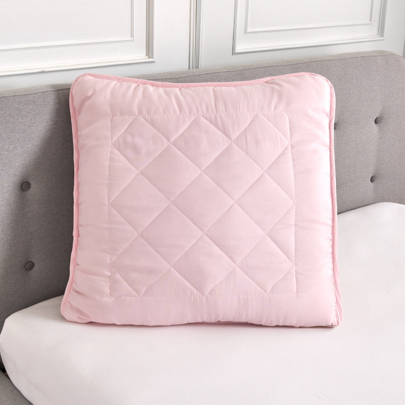Kopfkissen versteppt rosé 80x80cm Eldo