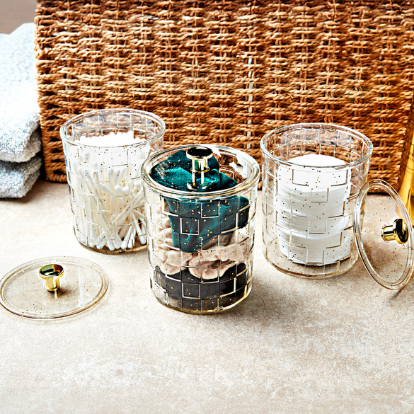 Kosmetik-Behälter 3er-Set