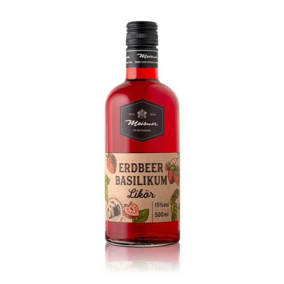 Likör 'Erdbeer-Basilikum' 500 ml
