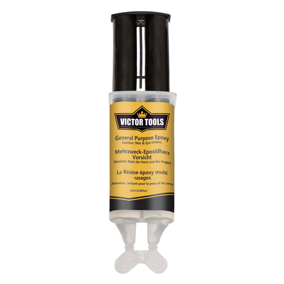 Mehrzweck-Epoxidharz 2-Komponenten Kleber 2er-Set transparent Victor Tools