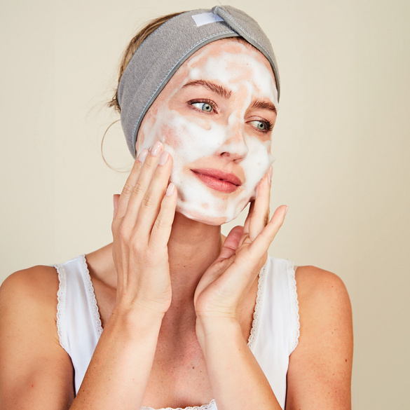 Mikrofaser Kosmetik-Stirnband 3er-Set