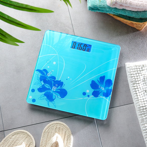 Personenwaage 'Blüten' mit LCD-Display