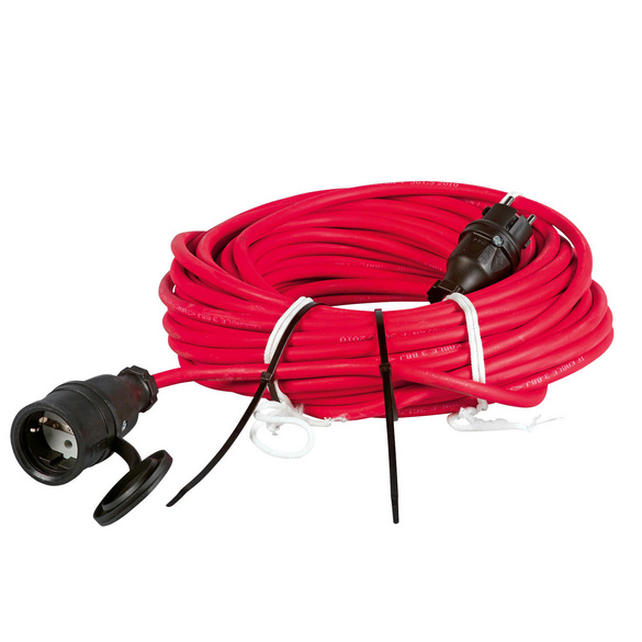 Rasenmäher-Verlängerungskabel 25 m IP44 rot REV RITTER