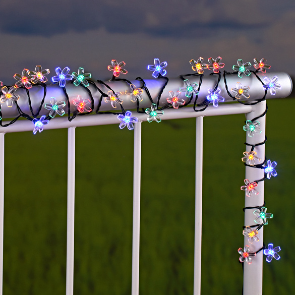 Solar-Lichterkette 'Blüten'