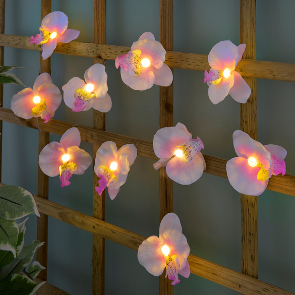 Solar-Lichterkette 'Orchidee' 10-tlg.