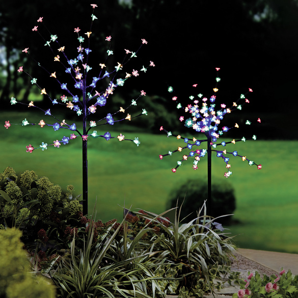 Solarbaum mit LED-Blüten 1,20 m hoch Gainsborough