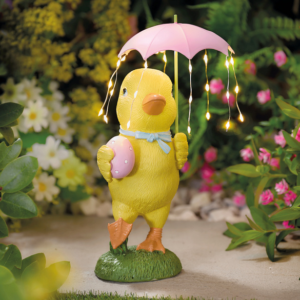 Solardeko 'Küken mit Regenschirm' Gainsborough