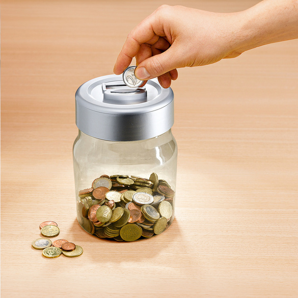 Spardose mit Zählwerk