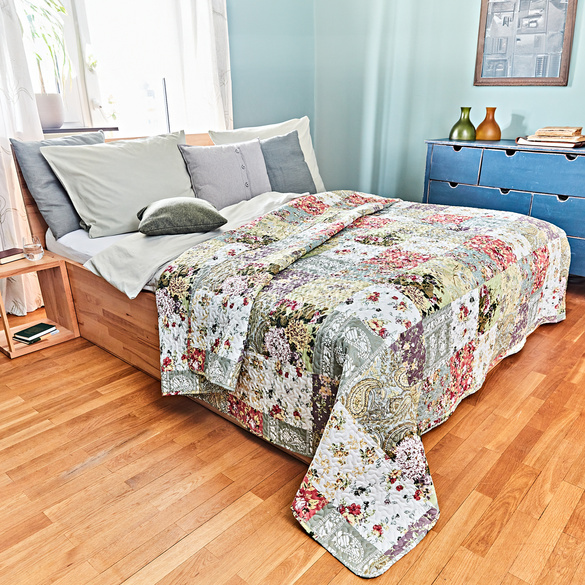 Tagesdecke 'Patchwork' im Quilt-Stil Eldo