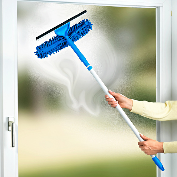 Teleskop-Fensterwischer blau Clarsen