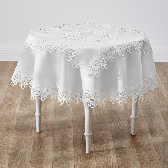 Tischdecke 'Spitze', Ø 160 cm Eldo