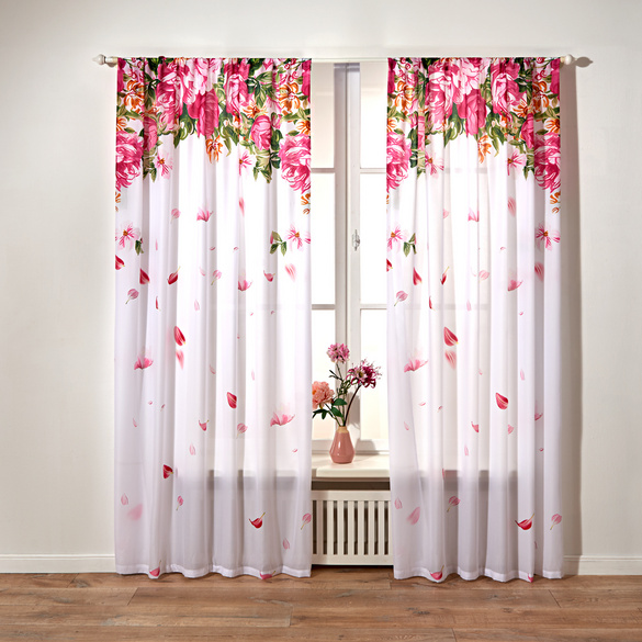 Vorhang 'Rosen' 230 x 140 cm Eldo