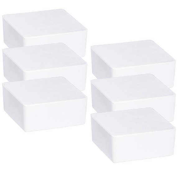 WENKO Raumentfeuchter Cube Nachfüller 1000 g mit Orangenduft, 6er Set, Luftentfeuchter Nachfüllpack