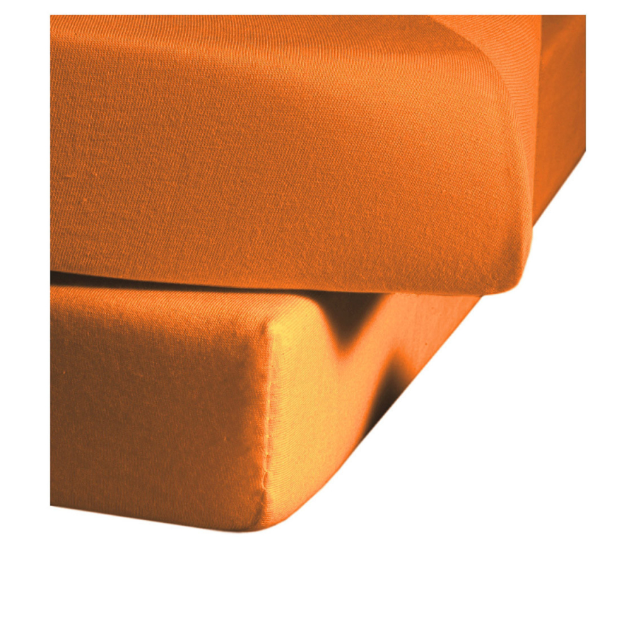 Bassetti Boxspring Jersey-Elasthan Spannbettlaken - orange 301 - 90-100x190-220 cm