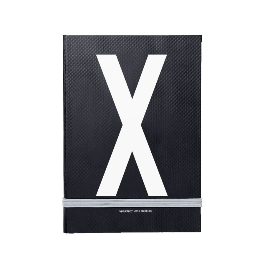 Design Letters Personal notebook Notizbuch - X - schwarz - 14,8 x 21 cm
