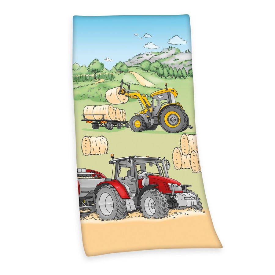 Herding Young Collection Traktor Badetuch - multi - 75x150 cm