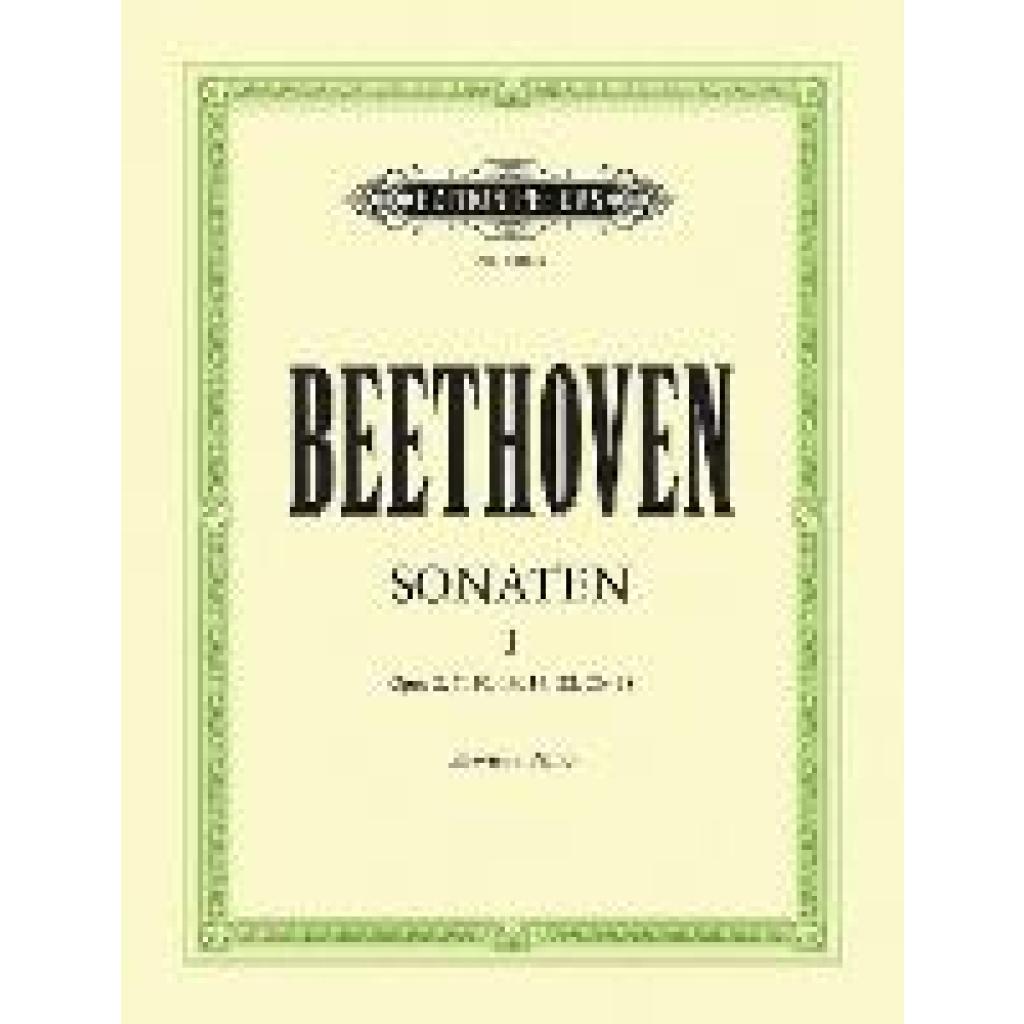 Beethoven, Ludwig van: Sonaten für Klavier - Band 1