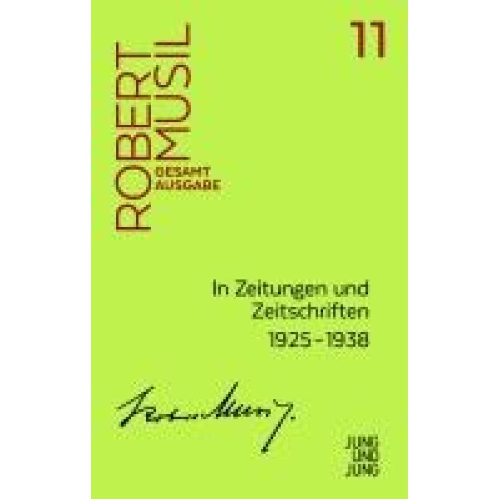Musil, Robert: In Zeitungen und Zeitschriften