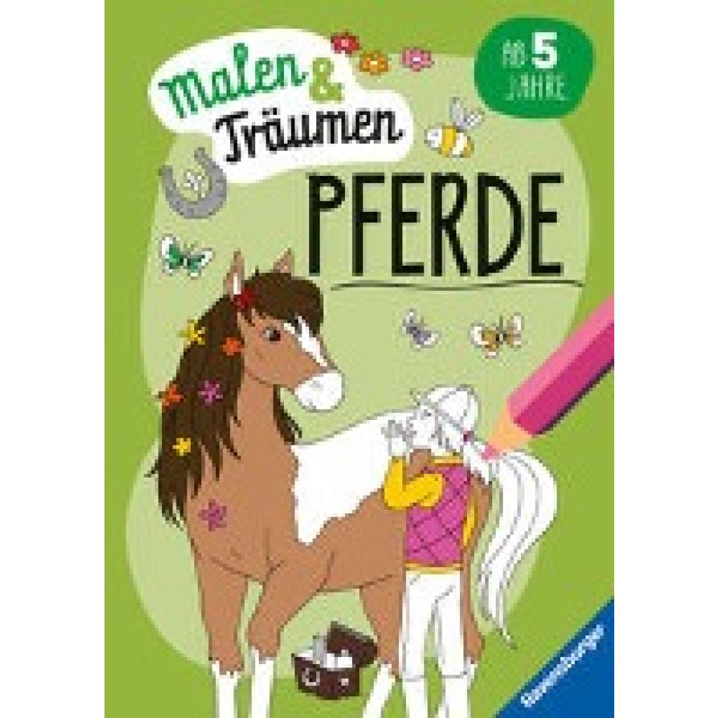 Ravensburger Pferde - malen und träumen - 24 Ausmalbilder für Kinder ab 6 Jahren - Motive für Pferde-Fans zum Entspannen