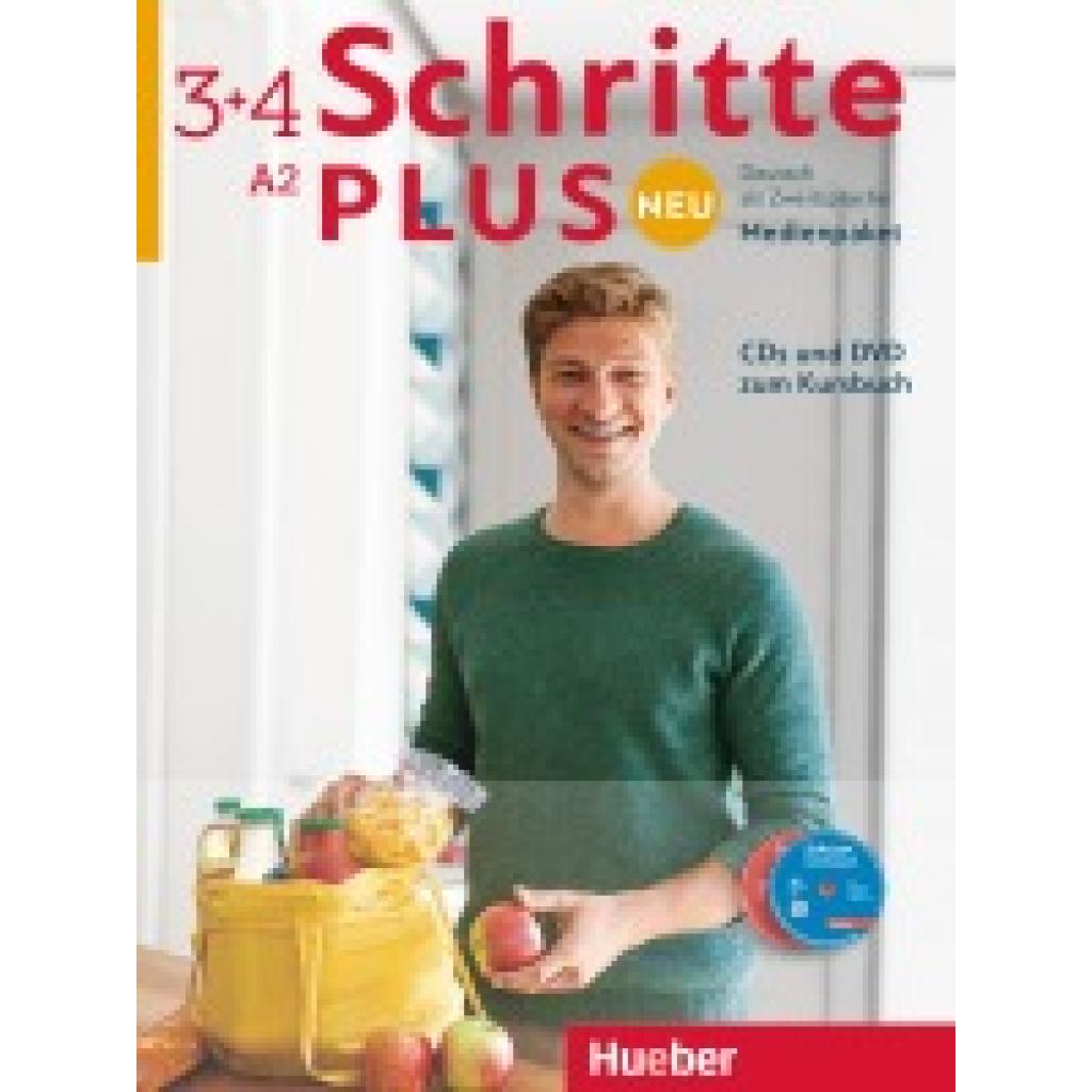 Niebisch, Daniela: Schritte plus Neu 3+4 A2 Audio-CDs und 1 DVD zum Kursbuch. Medienpaket