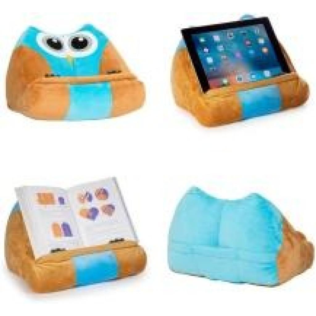 Bookmonster Eule | Lesekissen für Bücher und Tablets | Buchständer | Tablethalter | Lesehillfe | Deutsche Ausgabe