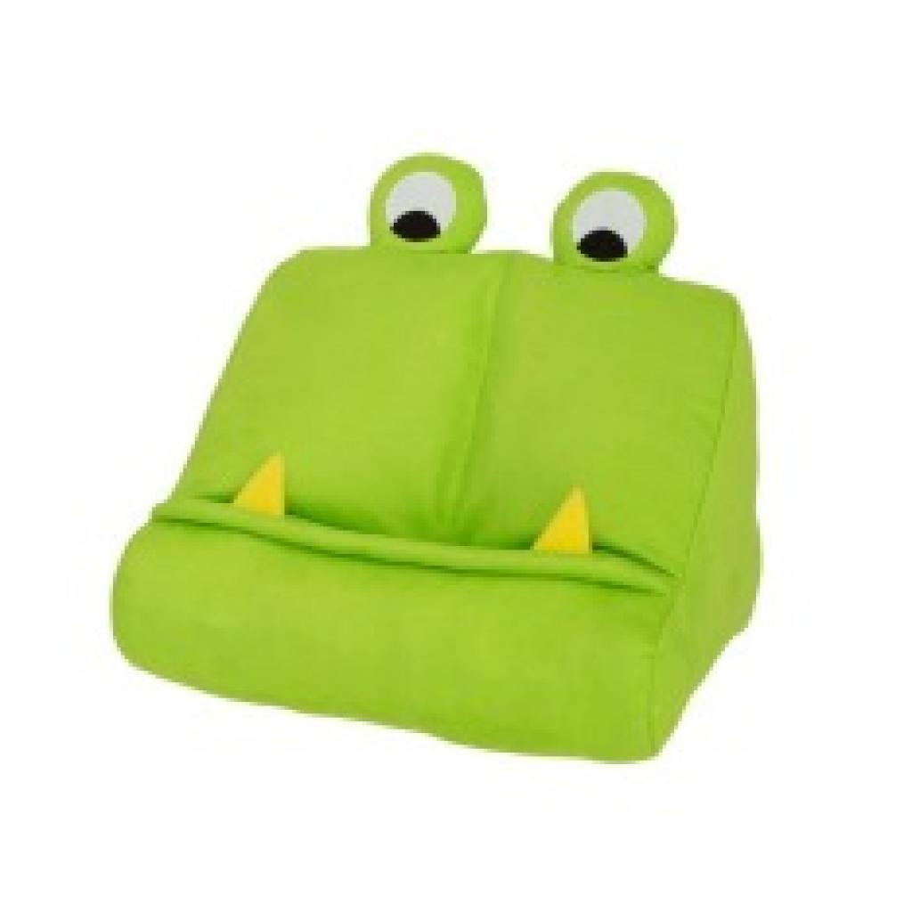Bookmonster Grün | Lesekissen für Bücher und Tablets | Buchständer | Tablethalter | Lesehillfe | Deutsche Ausgabe
