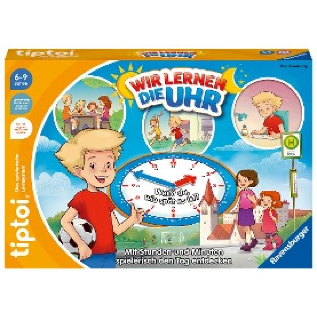 Haferkamp, Kai: Ravensburger tiptoi® Spiel 00126 - Wir lernen die Uhr - interaktives Lernspiel ab 6 Jahren, mit digitaler und analoger Uhr zum selbst einstellen