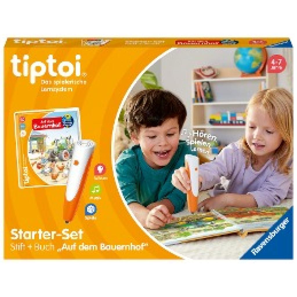 Friese, Inka: Ravensburger tiptoi Starter-Set 00114: Stift und Bauernhof-Buch - Lernsystem für Kinder ab 4 Jahren