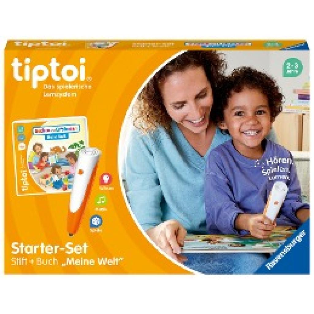 Grimm, Sandra: Ravensburger tiptoi Starter-Set 00112: Stift und Bilderbuch Suchen und Entdecken Meine Welt - Lernsystem für Kinder ab 2 Jahren
