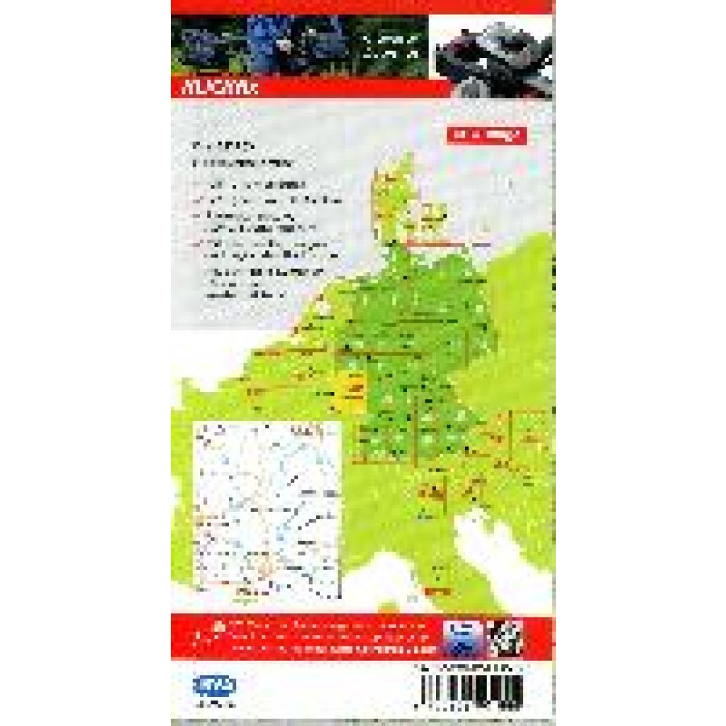 ADFC-Radtourenkarte 19 Saarland /Mosel 1:150.000, reiß- und wetterfest, E-Bike geeignet, GPS-Tracks Download, mit Bett+Bike Symbolen, mit Kilometer-Angaben