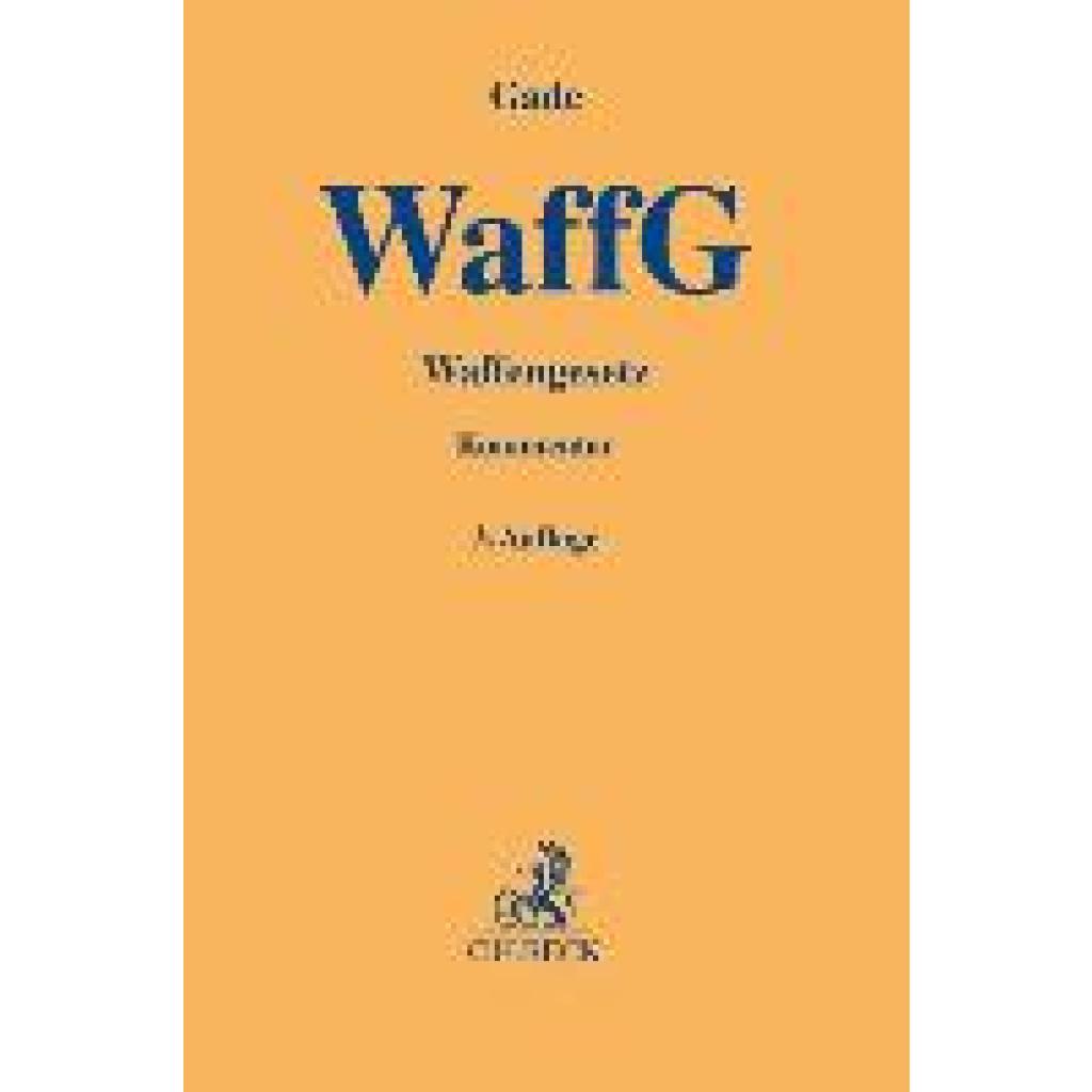 Gade, Gunther Dietrich: Waffengesetz